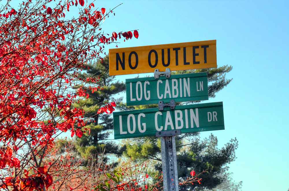 Log Cabin Club St Louis Mo Street Sign Missouri Golf Tour