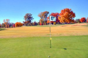 Highlands Golf and Tennis Center, Flag on green